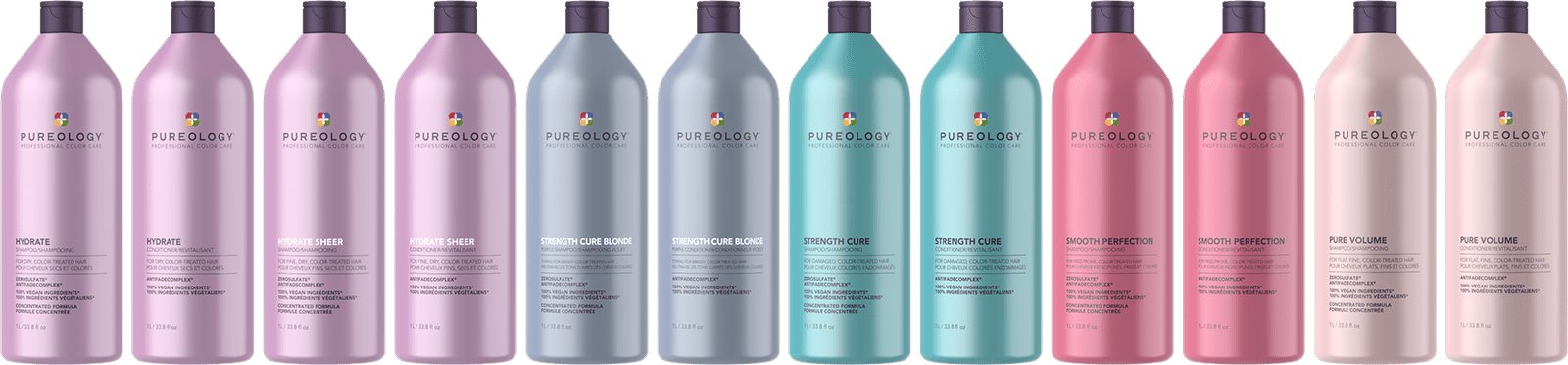 Pureology liters products lineup