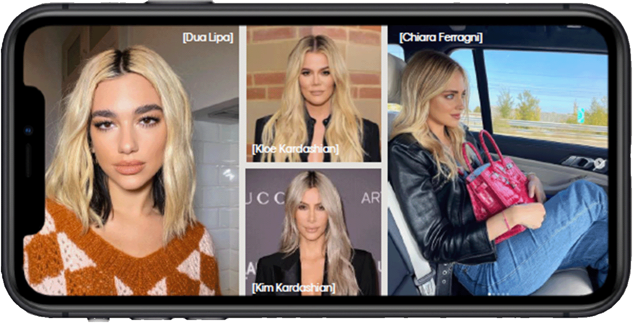 celebrities collage image, who are using shadow regrowth
